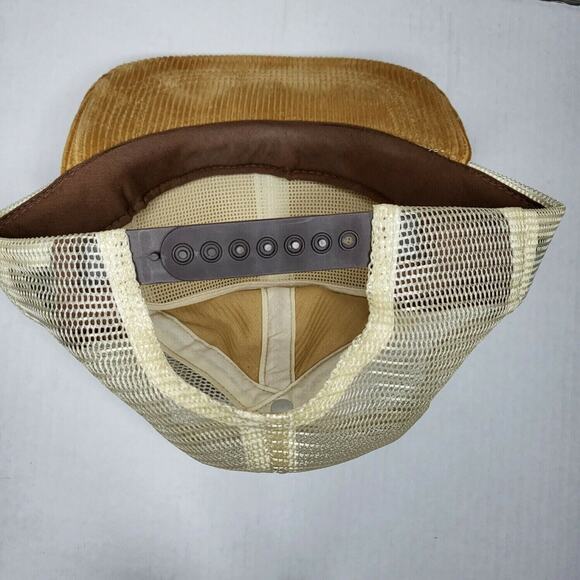 Vtg George Killians Irish Red Beer Corduroy Mesh Snapback Trucker Hat Imperial - Picture 7 of 12